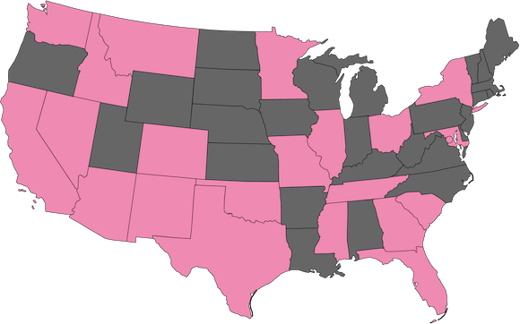 AutoNation parts locations map